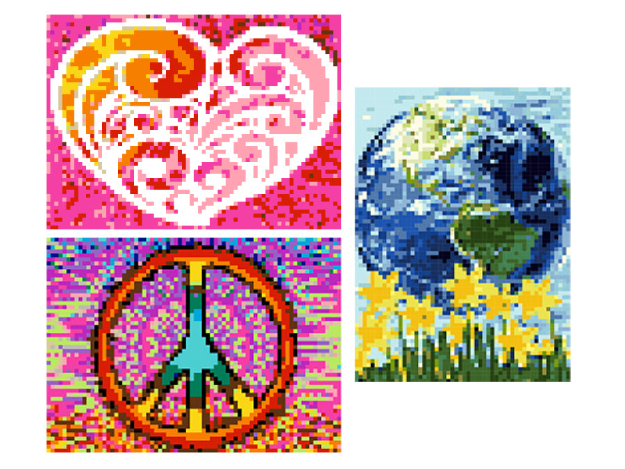Peace & Love Trio (3 Kits) StickTogether Products, LLC