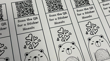 Bookmarks With QR Codes For Virtual Stickerboards