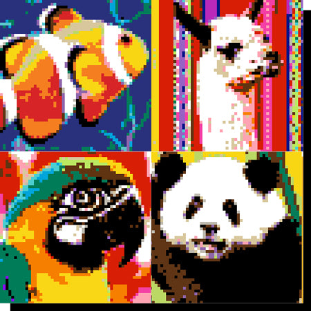StickTogether™ Mosaic sticker poster - Panda