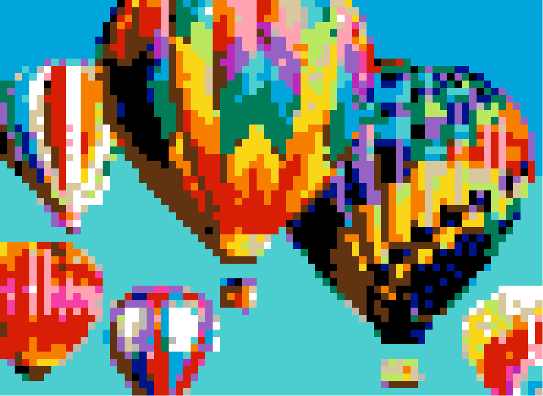 Hot Air Balloons in beautiful colors drift along a 1.5 white grosgrain  ribbon, 10 yards