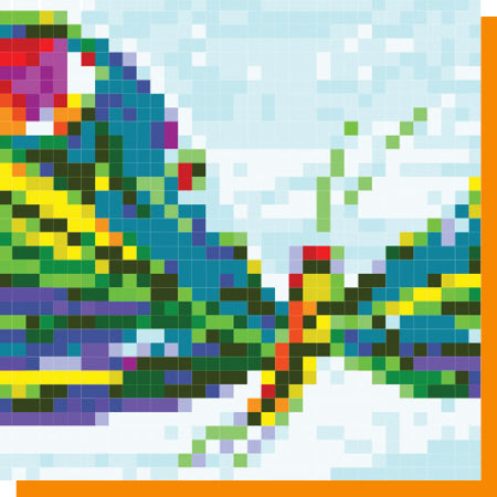 StickTogether™ Mosaic sticker poster - Clownfish